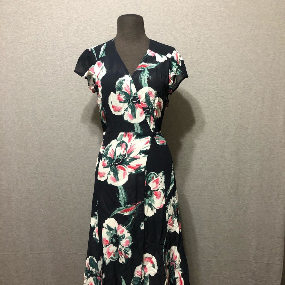Reformation Carina Midi Wrap Dress